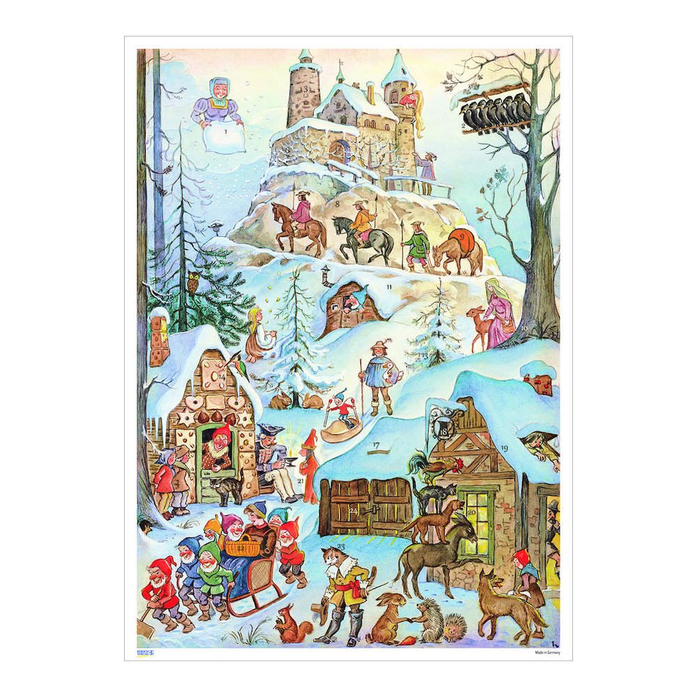 Advent - Fairytale Hill - 15.35"H X 11"W X .1"D. Picture 1