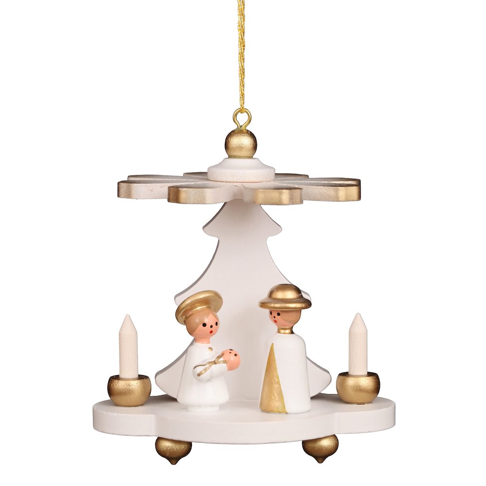 Ornament - White Pyramid With Holy Family. Picture 1