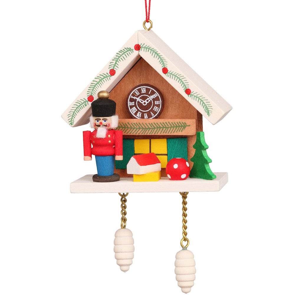 Ornament - Nutcracker With Brown Cuckoo. Picture 1