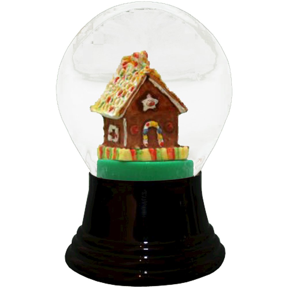 Snowglobe - Medium Gingerbread House. Picture 1