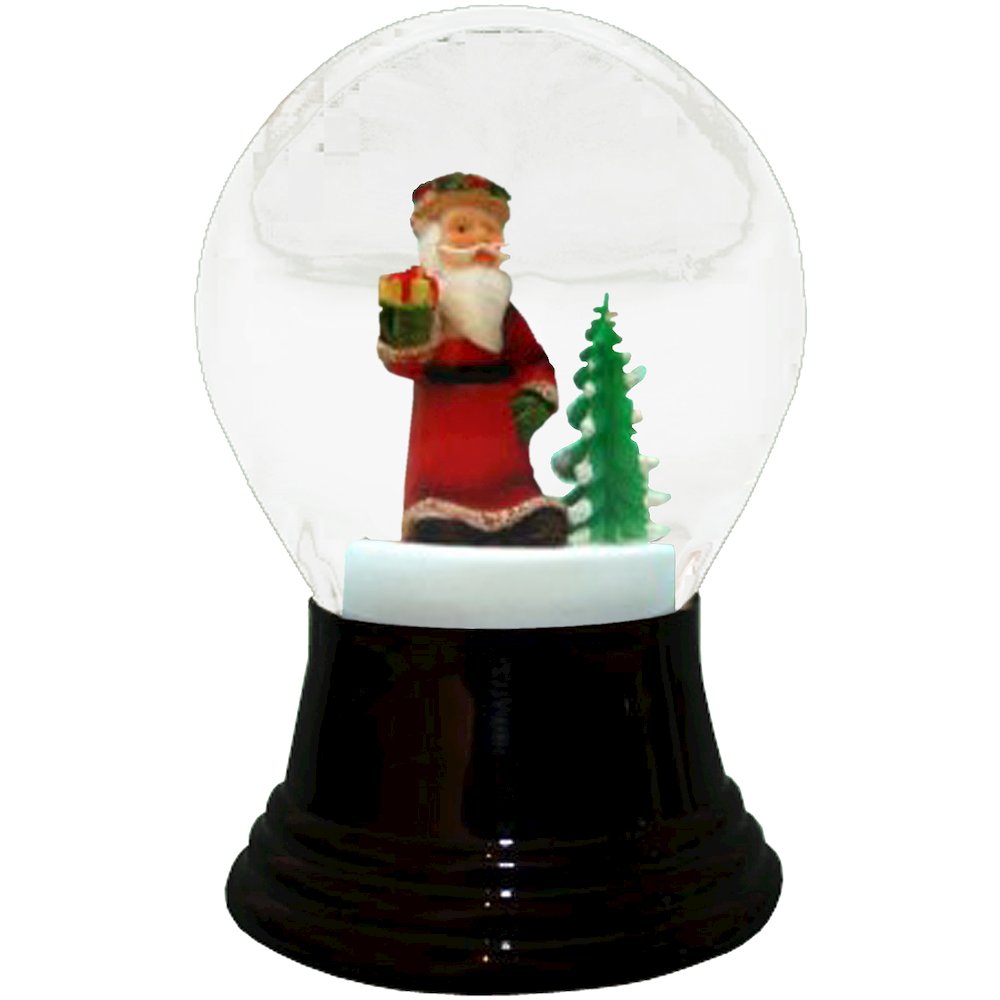Snowglobe - Medium Santa With Tree. Picture 1