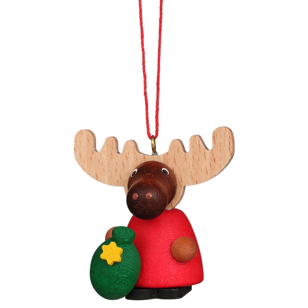 Ornament - Moose Santa. Picture 1