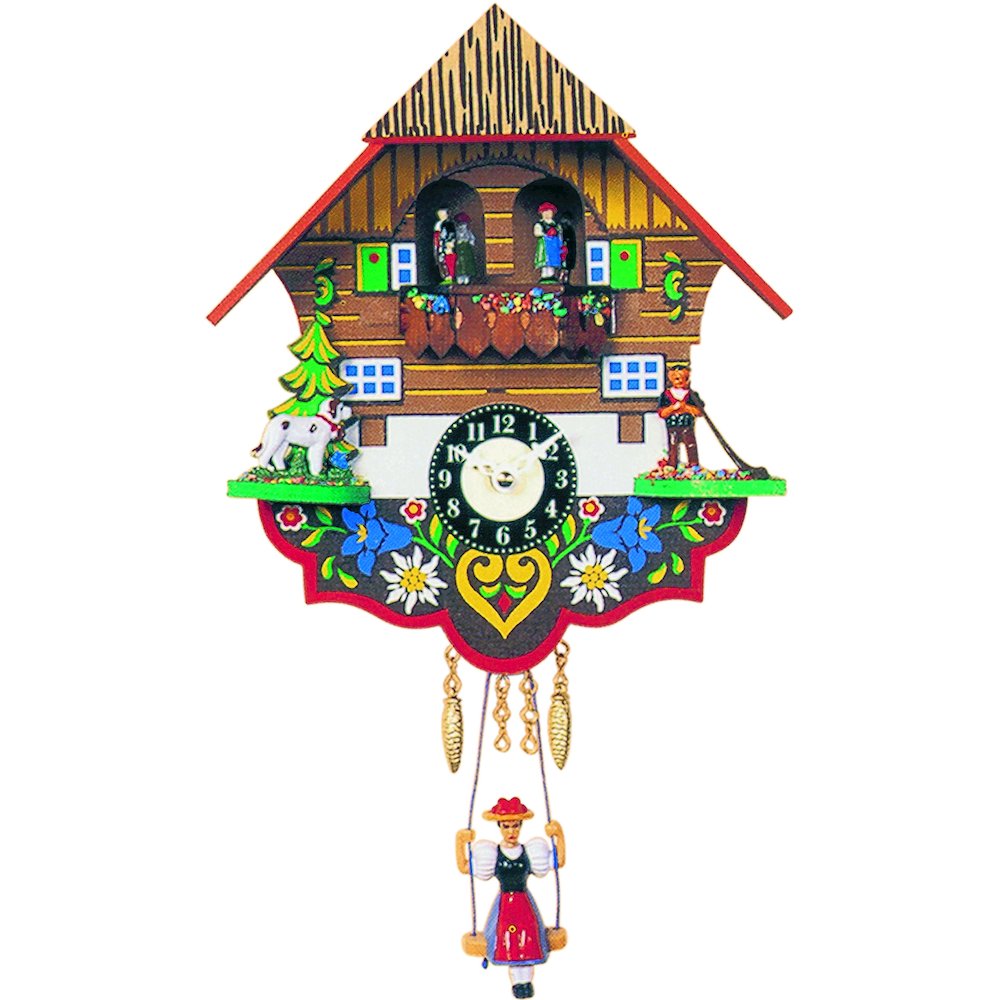 Battery-Operated Clock - Mini Size With Music/Chimes. Picture 1