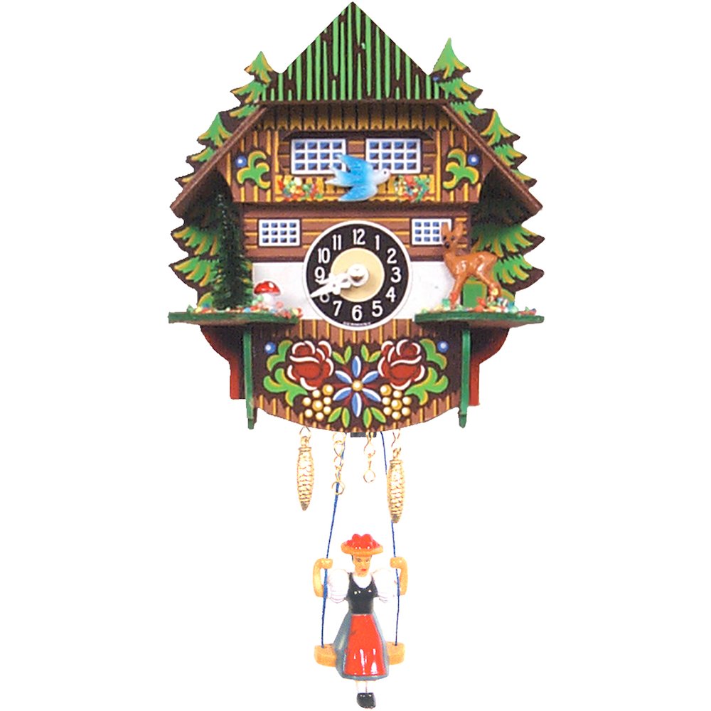 Battery-Operated Clock - Mini Size With Music/Chimes. Picture 1