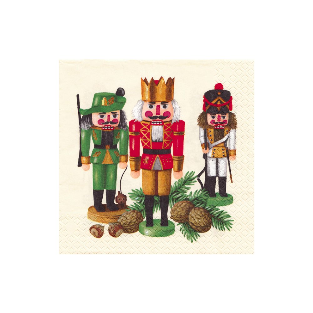 Napkins - Nutcrackers - Set Of 20. Picture 1