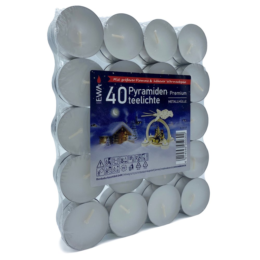 German Tealight Candle - Pack Of 40. Picture 1