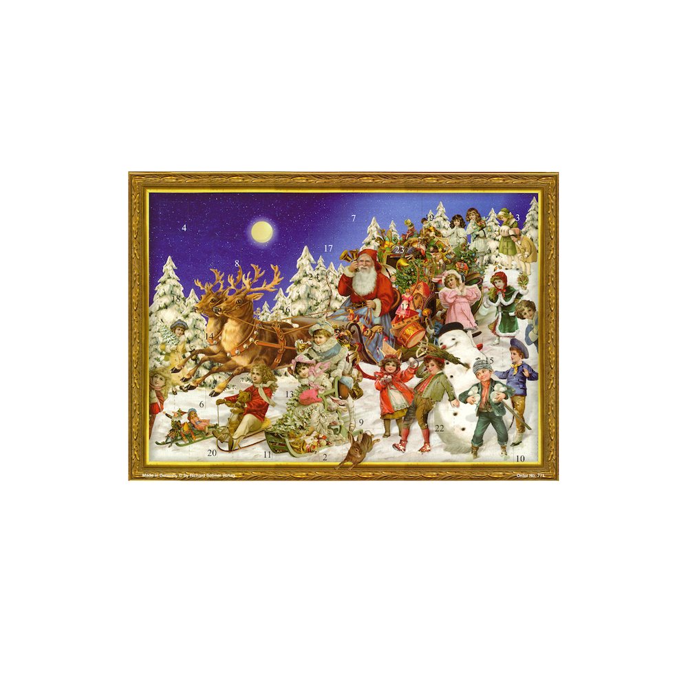 Advent - Santa And Sleigh. Picture 1