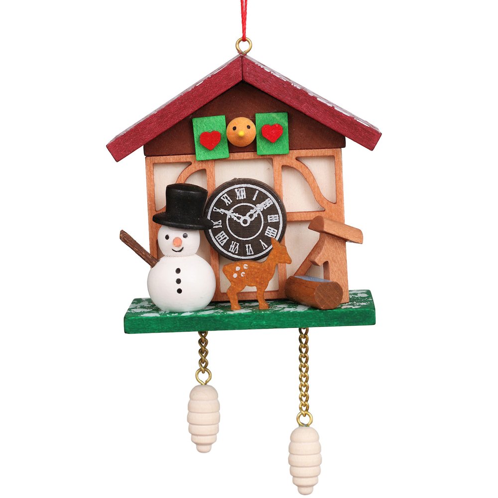 Ornament - Cuckoo Clock Snowman. Picture 1