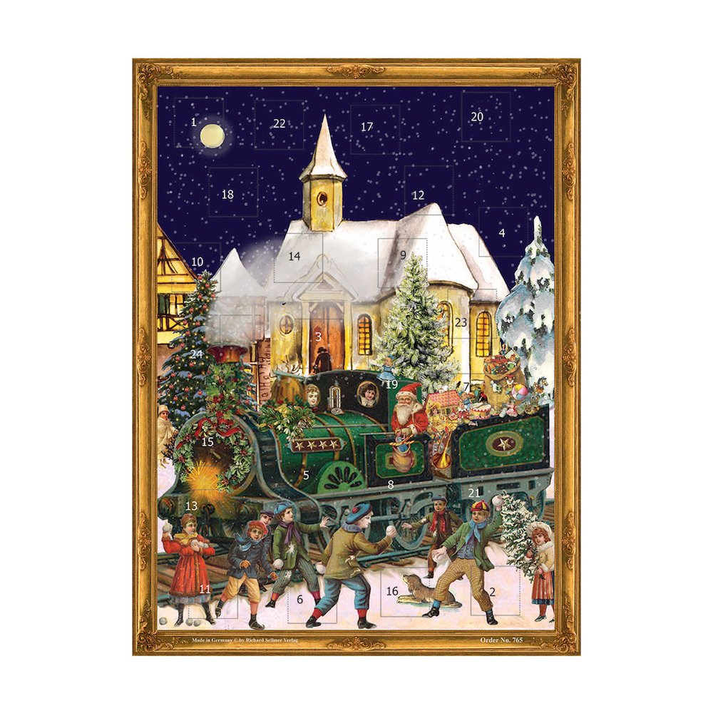 Advent - Victorian Style Santa With Train. Picture 1
