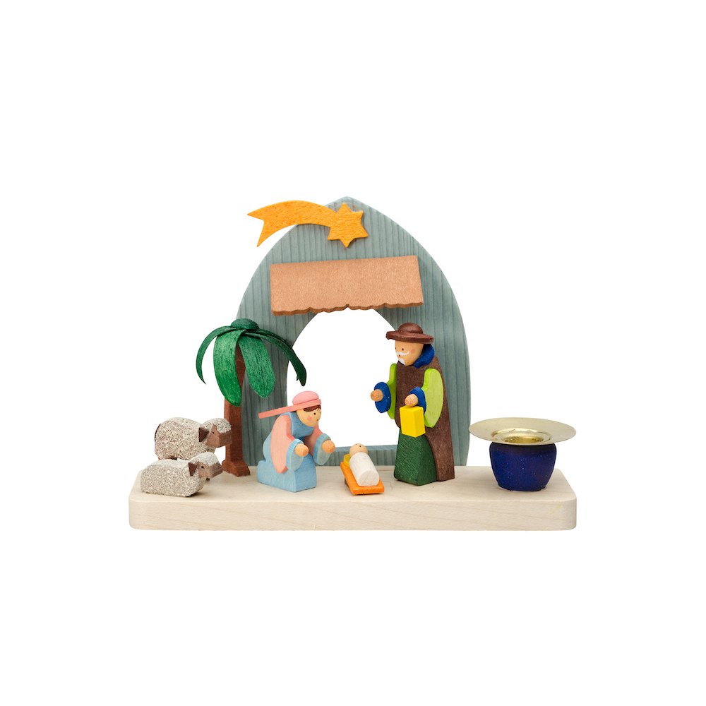 Ornament - Nativity Scene Candleholder. Picture 1
