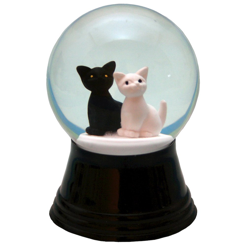 Snowglobe - Small Two Cats. Picture 1
