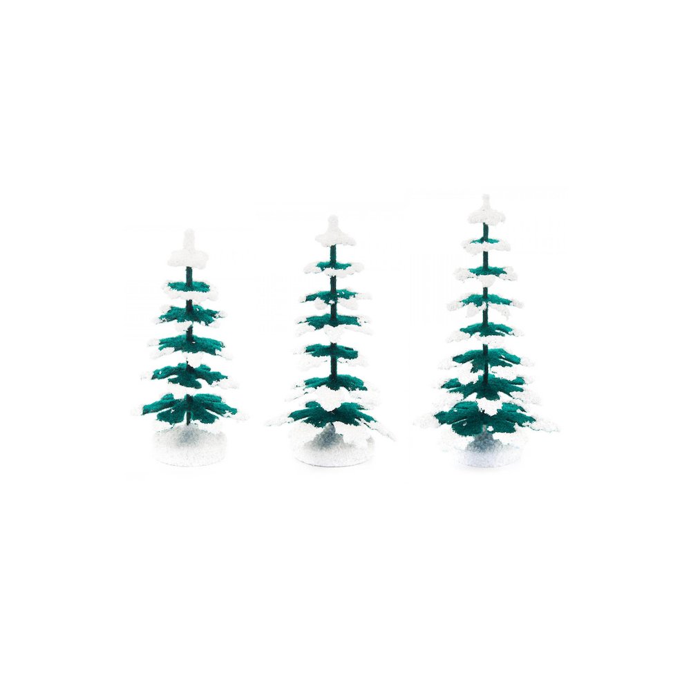 Winter Trees - Small Assortment Of 3 (8Cm, 9Cm And 11Cm). Picture 1