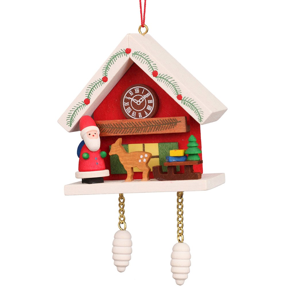 Ornament - Santa With Red Cuckoo. Picture 1