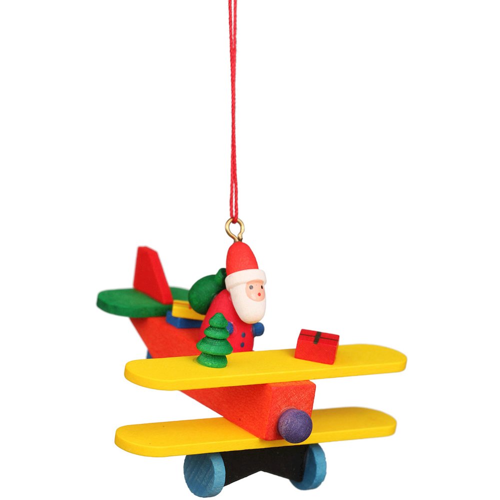 Ornament - Santa " Plane. Picture 1