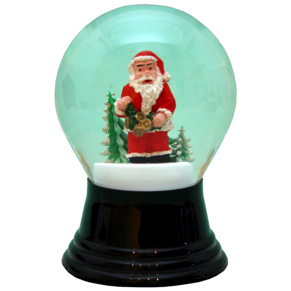 Snowglobe - Medium Santa. Picture 1
