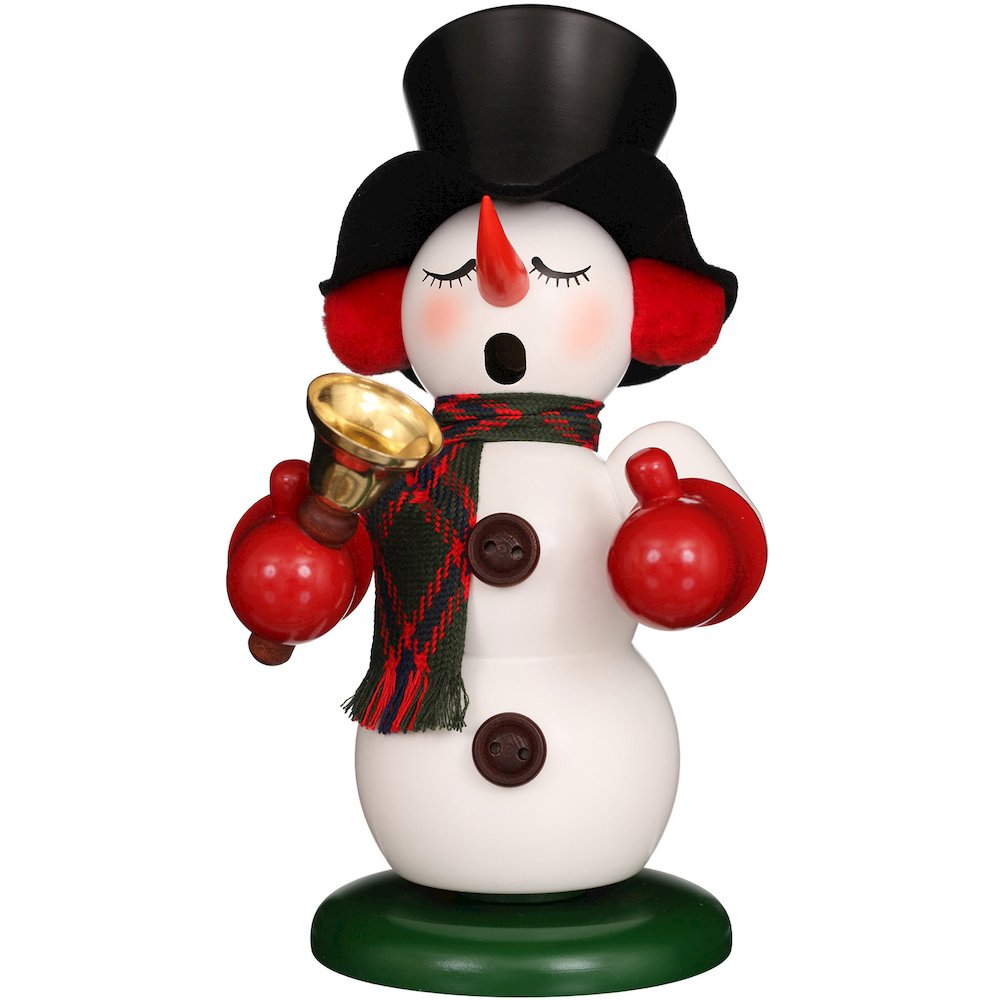 Incense Burner - Snowman With Bell. Picture 1