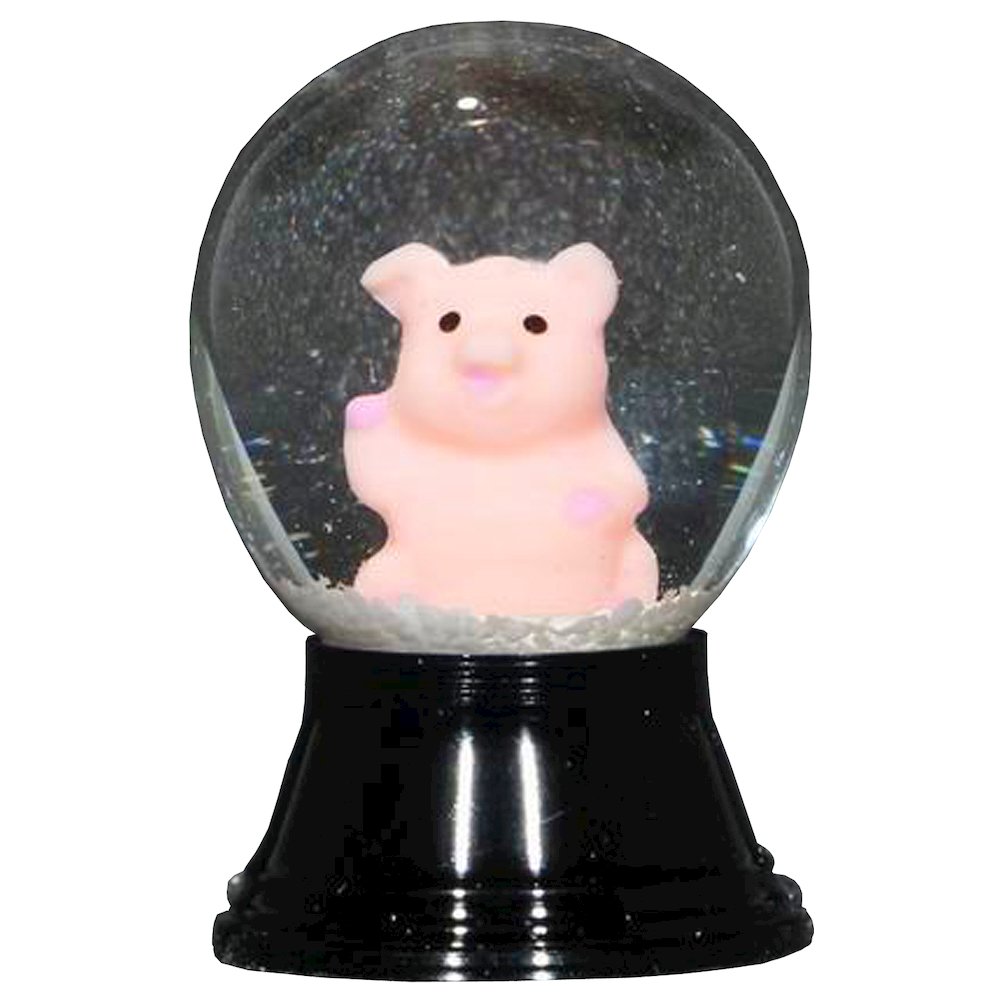 Snowglobe - Mini Pig. Picture 1