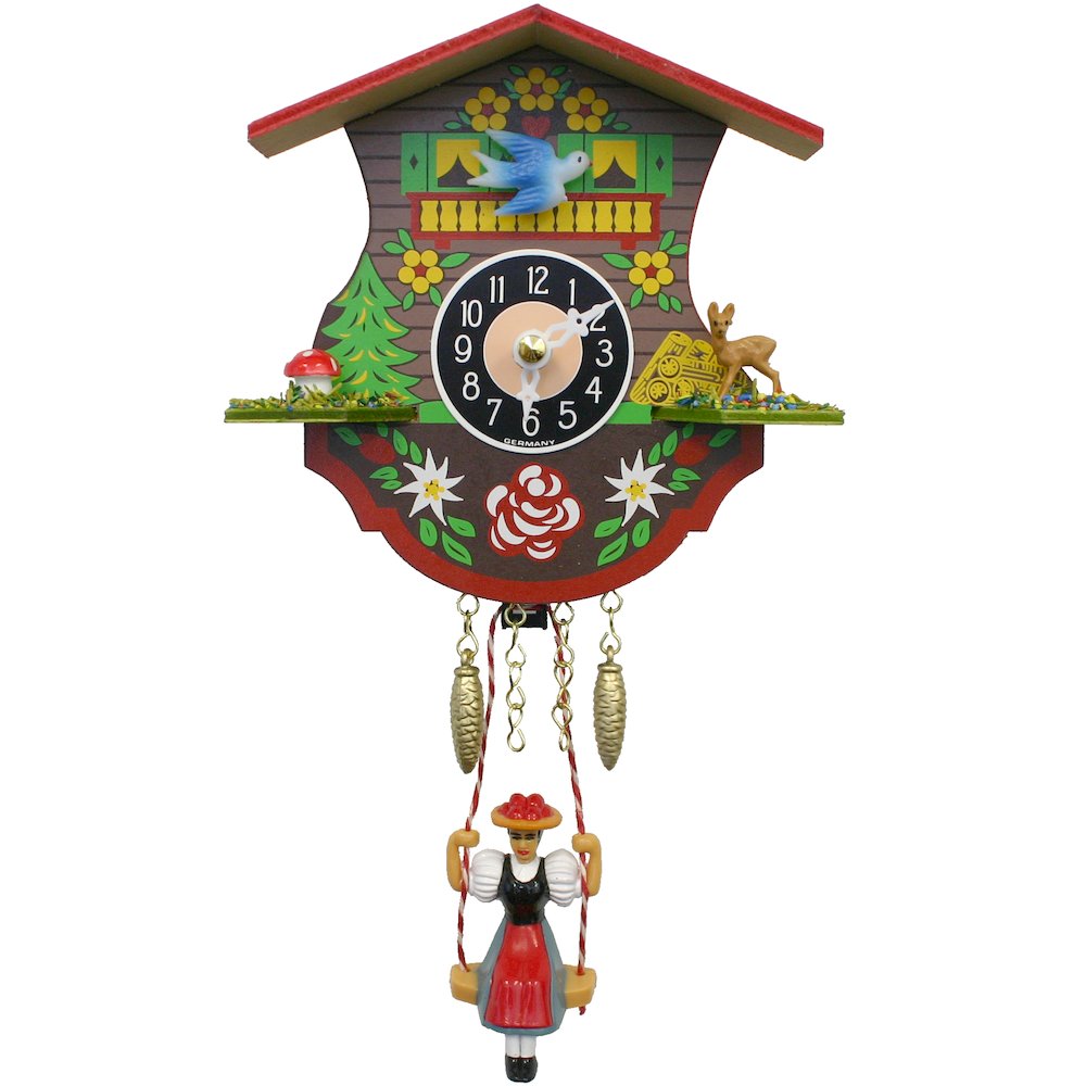 Battery-Operated Clock - Mini Size With Music/Chimes. Picture 1