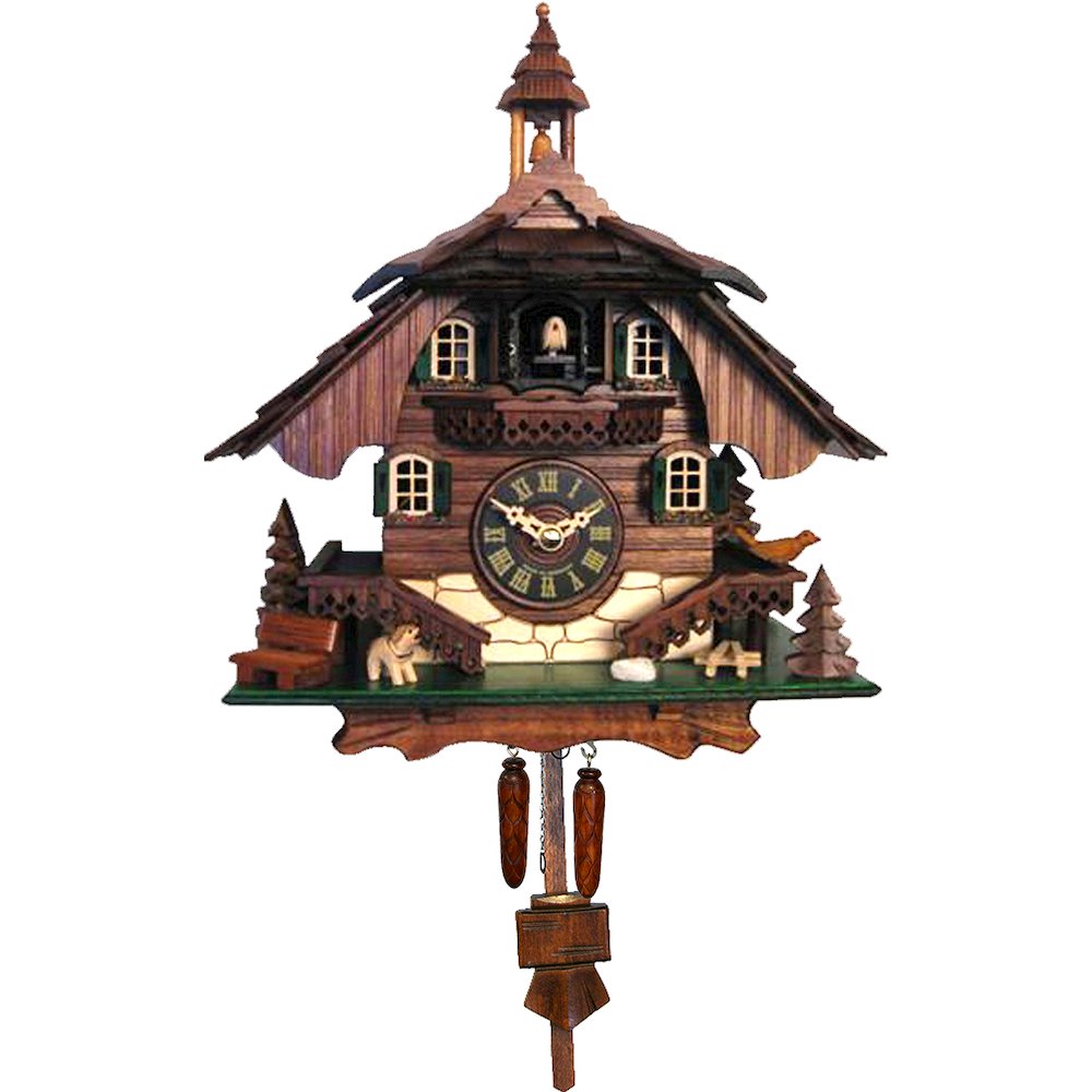 Battery-Operated Cuckoo Clock - Full Size -. Picture 1