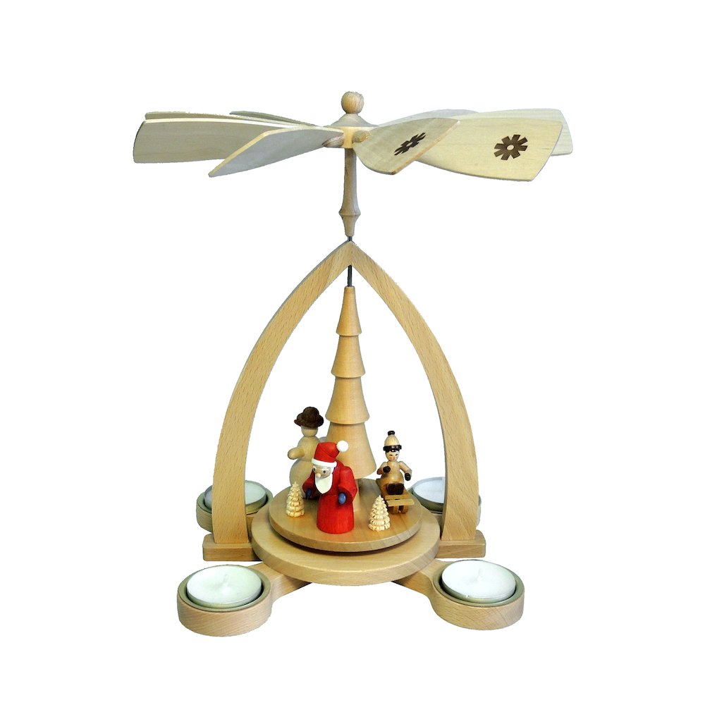 Pyramid - Santa, Snowman And Child. Picture 1