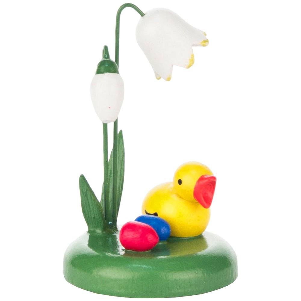 Easter Figure - Chick Under Flower. Picture 1