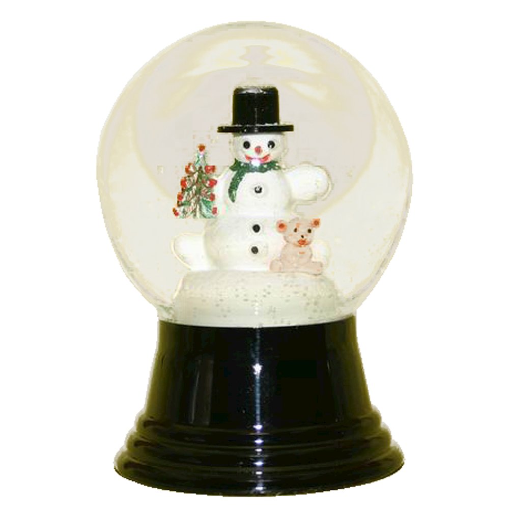 Snowglobe - Medium Snowman With Bear. Picture 1