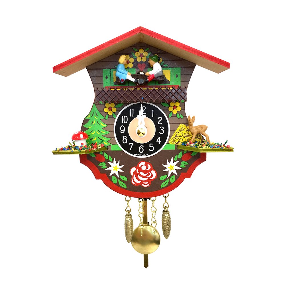 Battery-Operated Clock - Mini Size With Music/Chimes. Picture 1