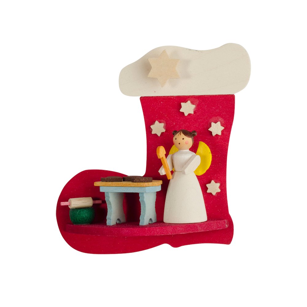 Ornament - BaKing Angel Boot. Picture 1