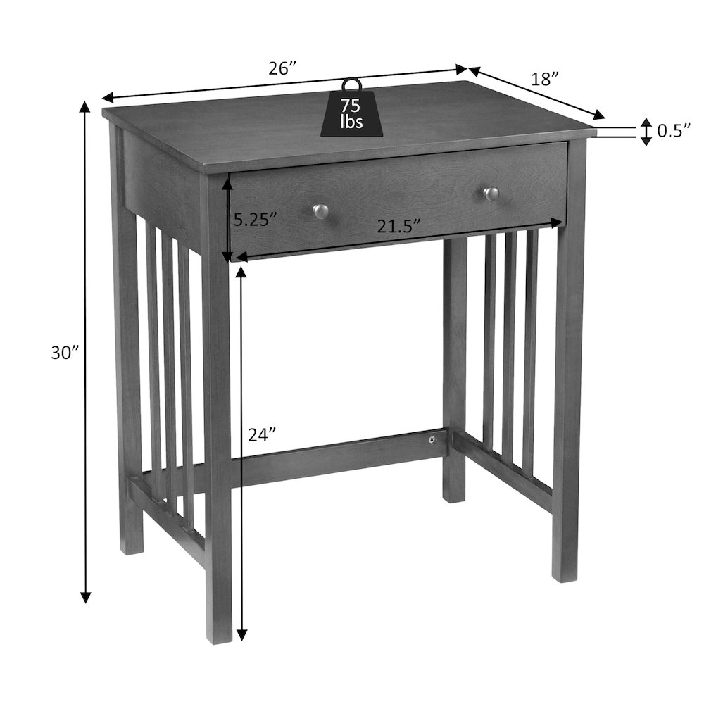 Designs2Go Mission Desk with Keyboard Drawer. Picture 4
