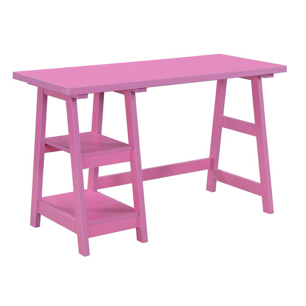 Designs2Go Trestle Desk with Shelves. Picture 6