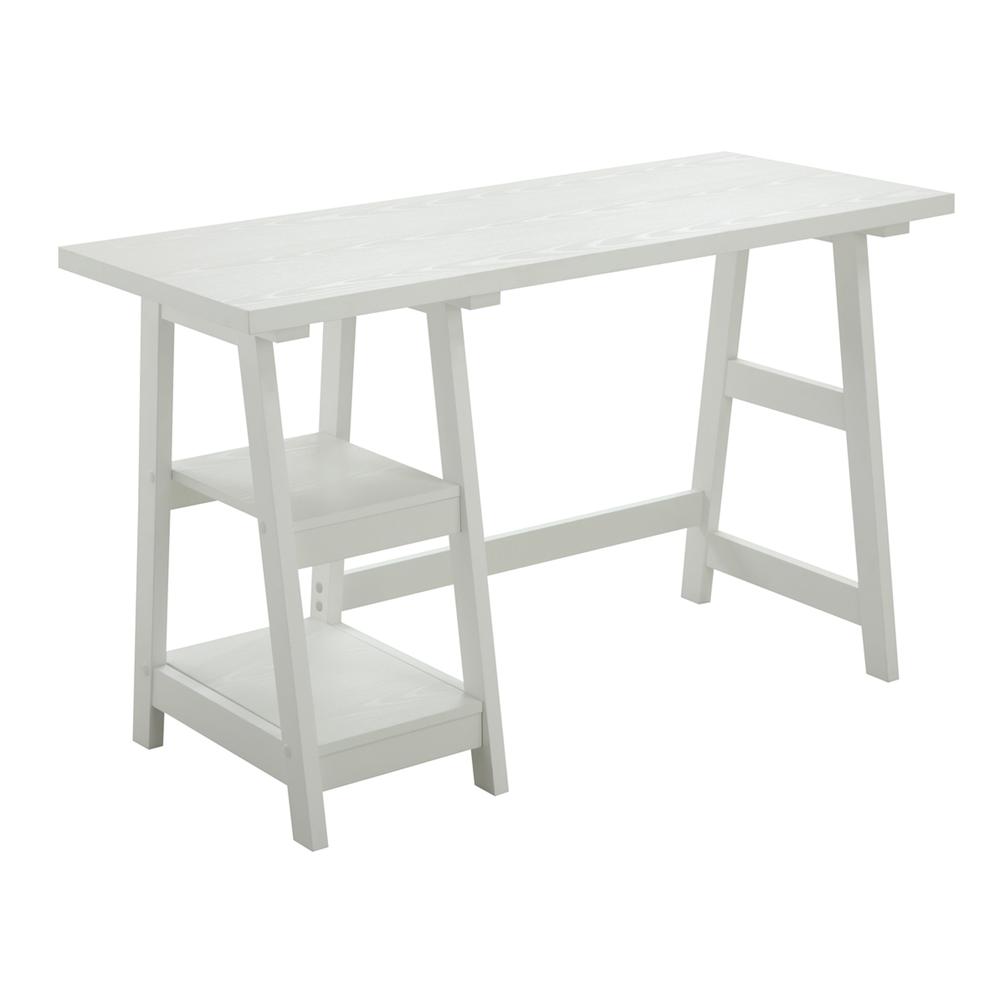 Designs2Go Trestle Desk with Shelves. Picture 3