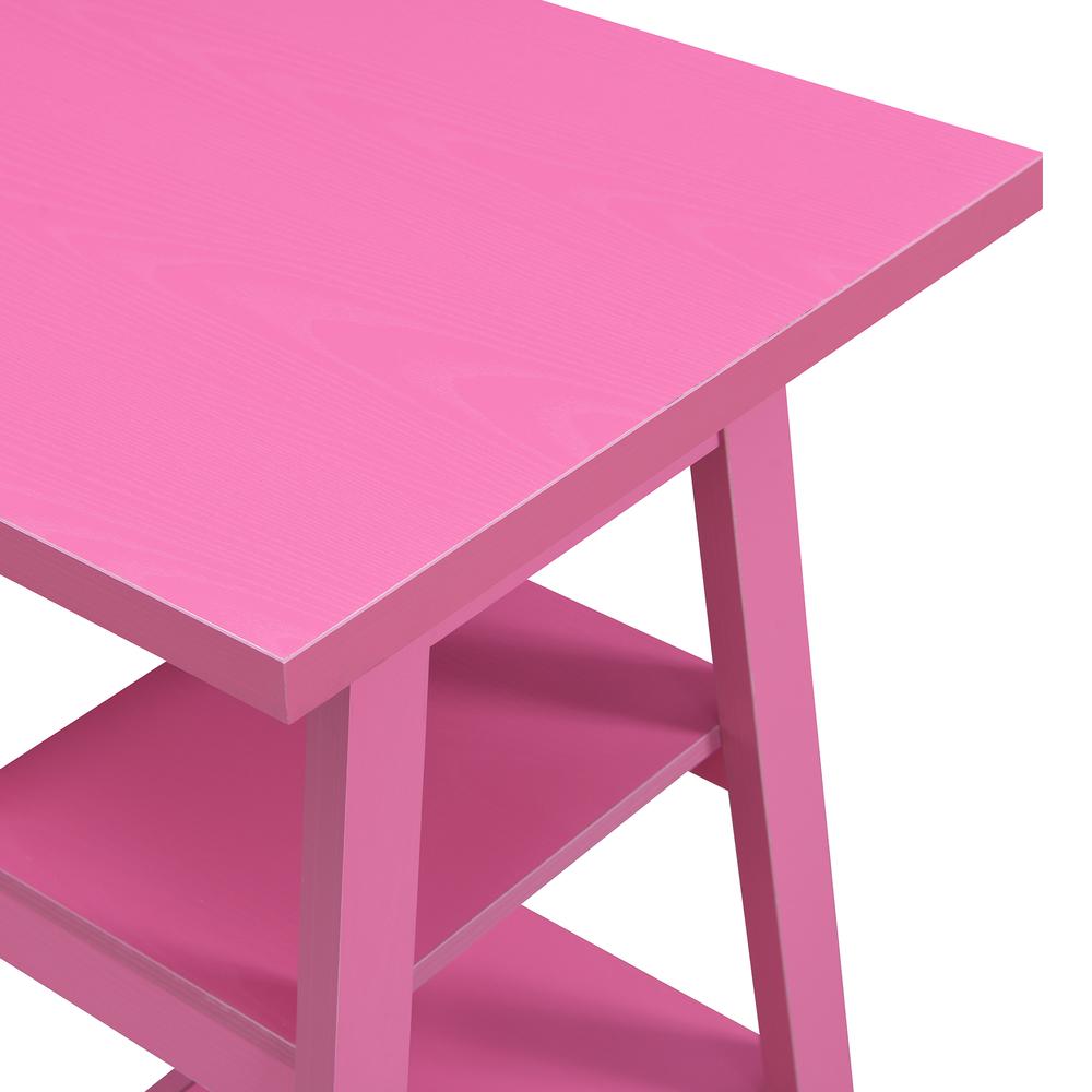 Designs2Go Double Trestle Desk with Shelves. Picture 2