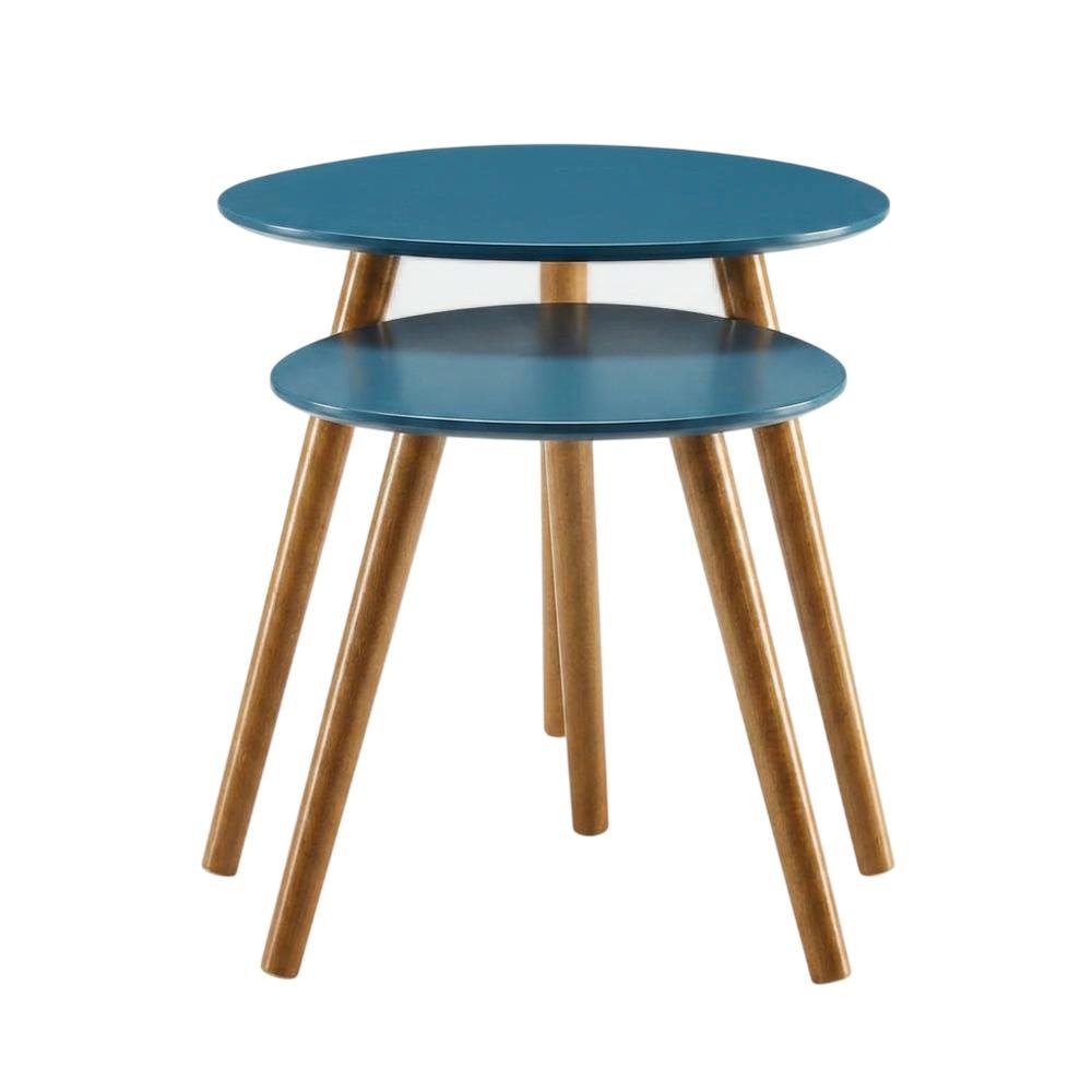 End Table with Wooden Finish, Sturdy Surface, and Modern Style. Picture 4