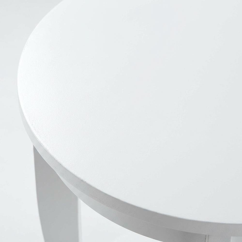 Round End Table with Smooth Surface and Compact Design. Picture 6