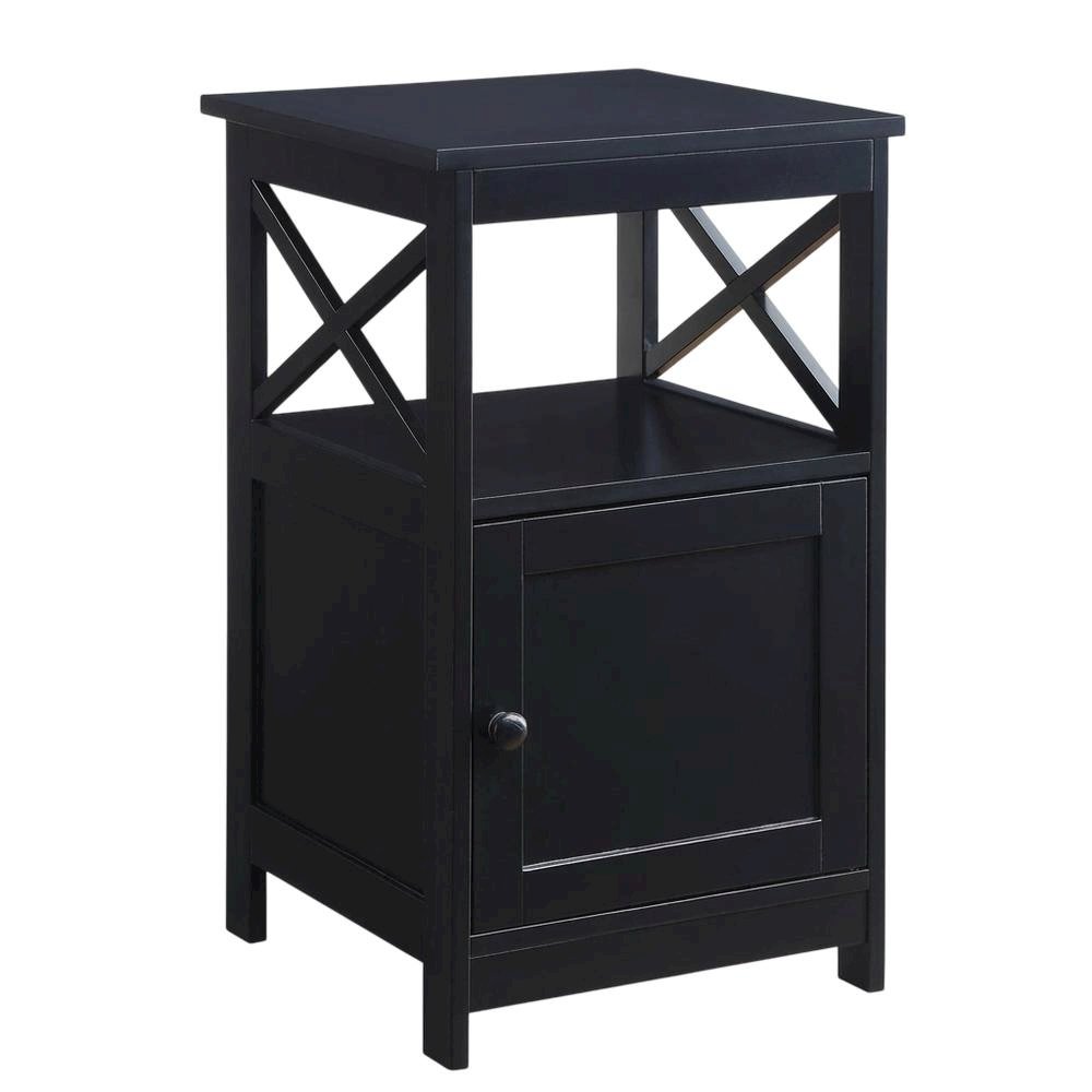 Wooden End Table with Cabinet for Living Room or Bedroom Use. Picture 1