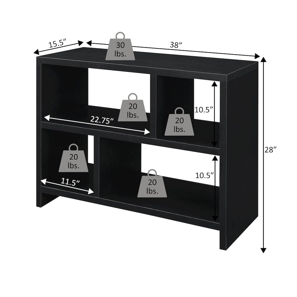Northfield Console 3 Tier Bookcase. Picture 5