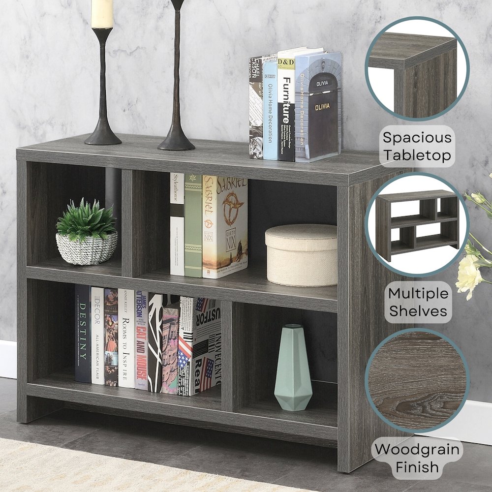 Northfield Console 3 Tier Bookcase. Picture 4