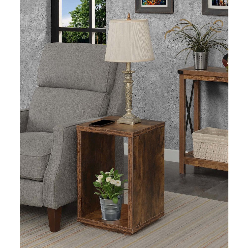 Northfield Admiral End Table with Shelf, Barnwood. Picture 2