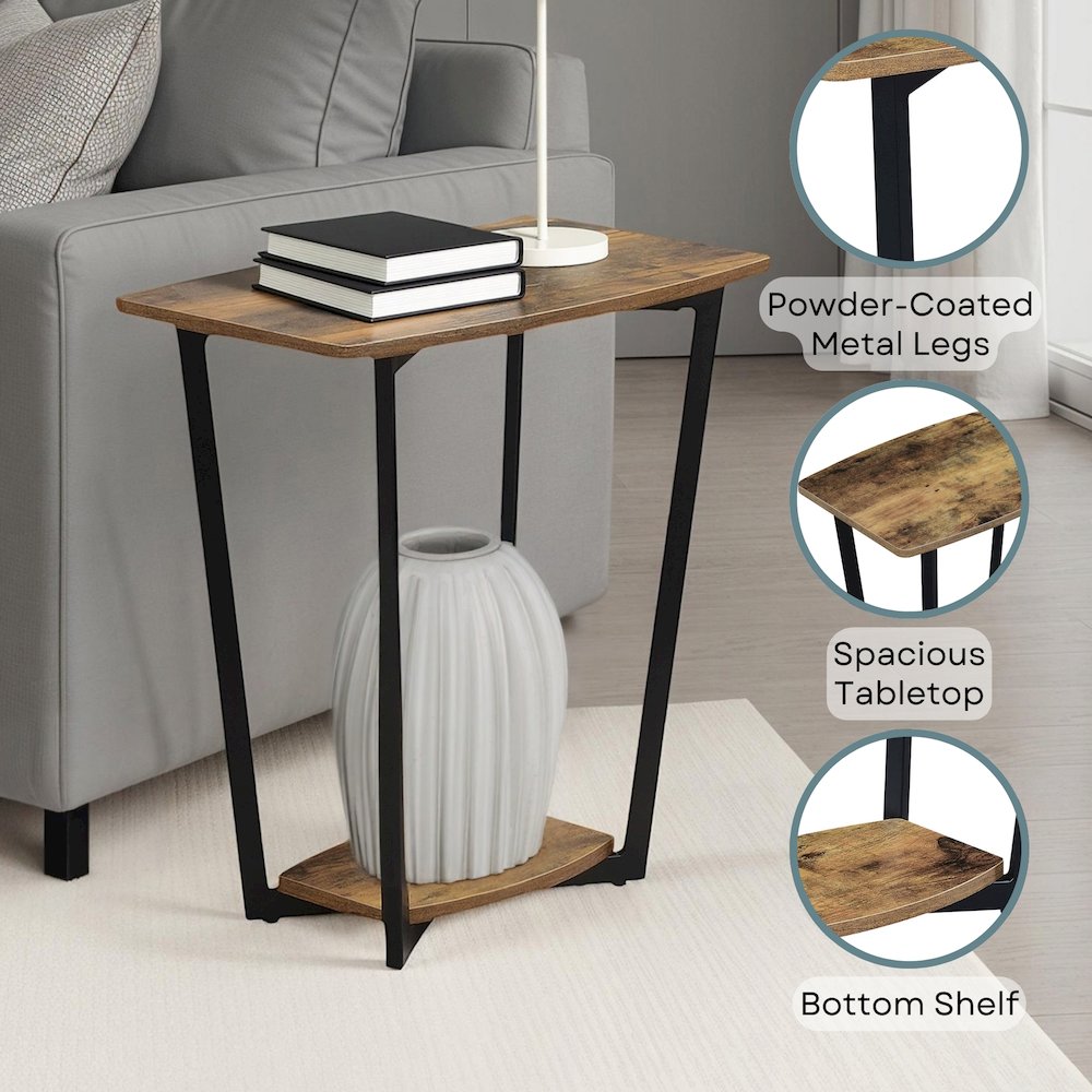 Graystone End Table with Shelf. Picture 4