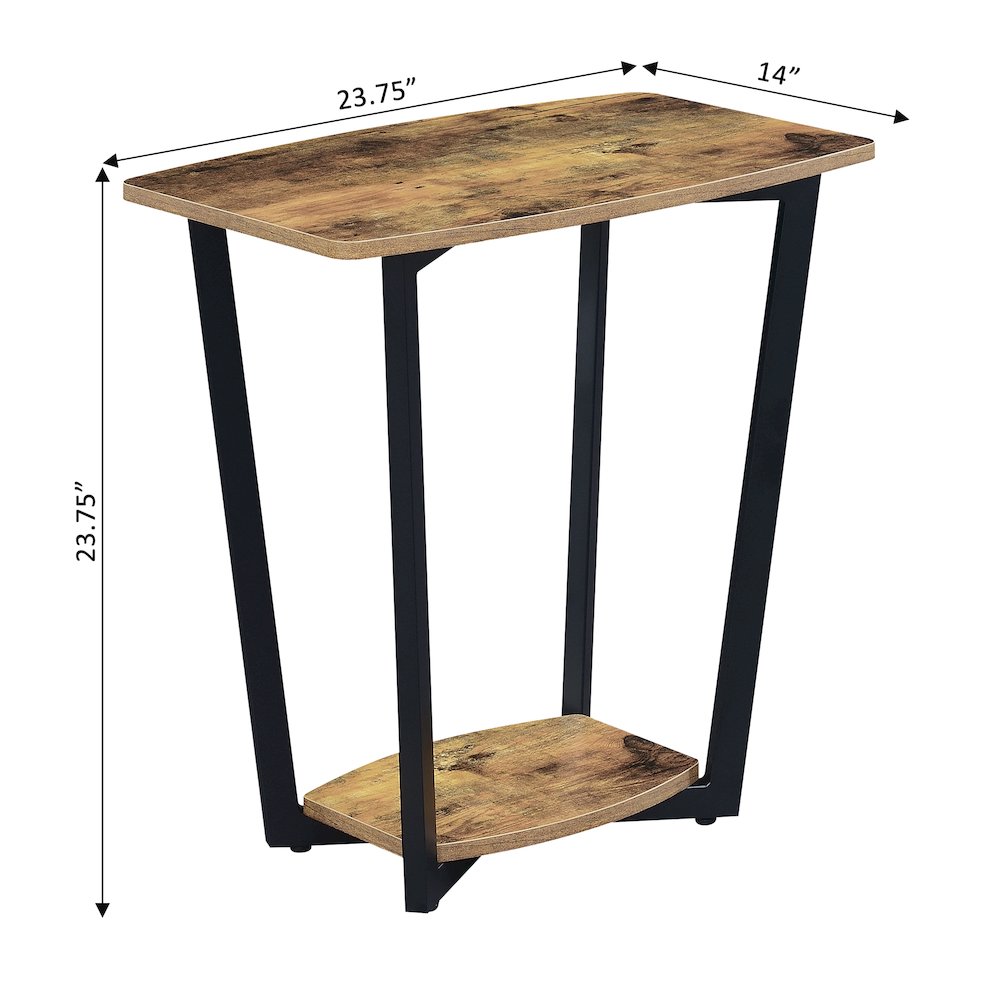 Graystone End Table with Shelf. Picture 5