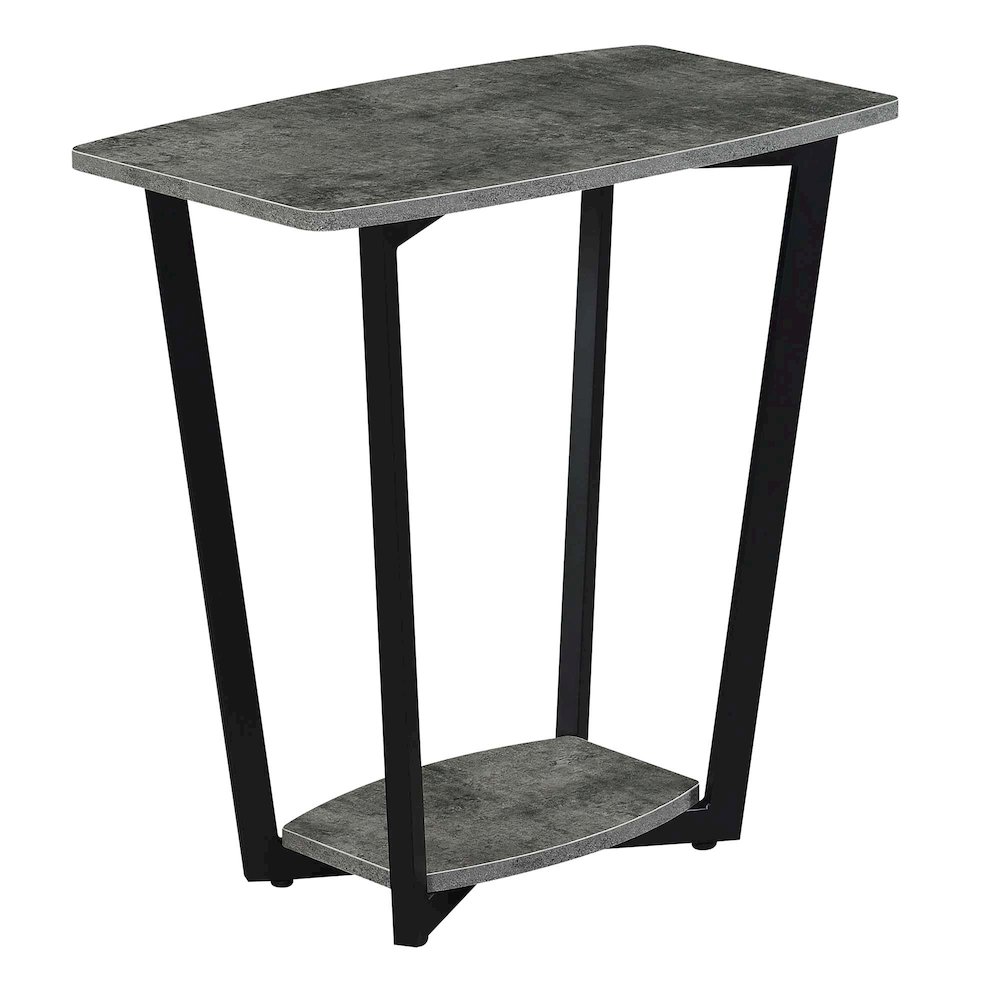 Graystone End Table with Shelf. Picture 1