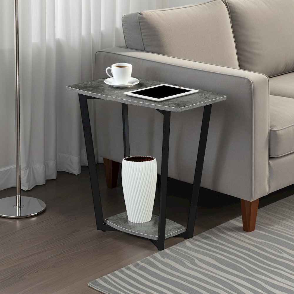 Graystone End Table with Shelf. Picture 2