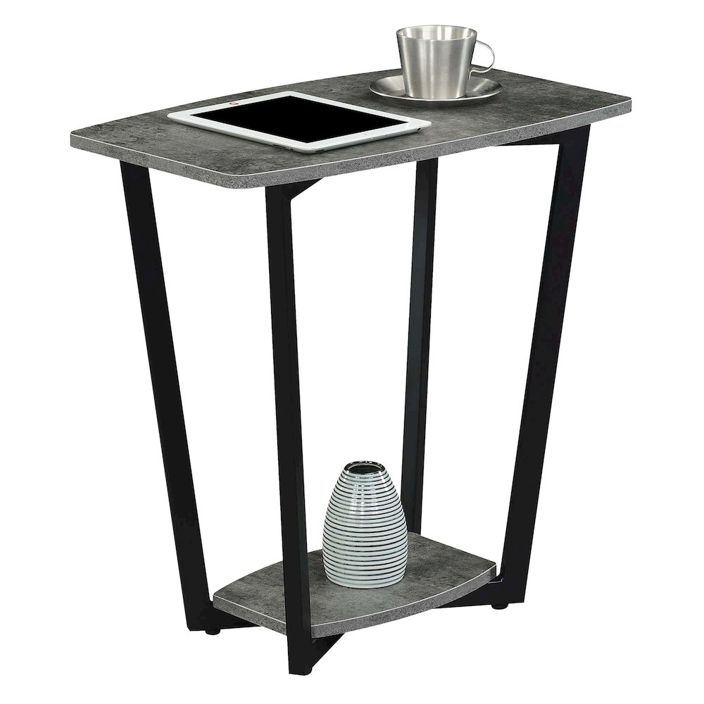 Graystone End Table with Shelf. Picture 2