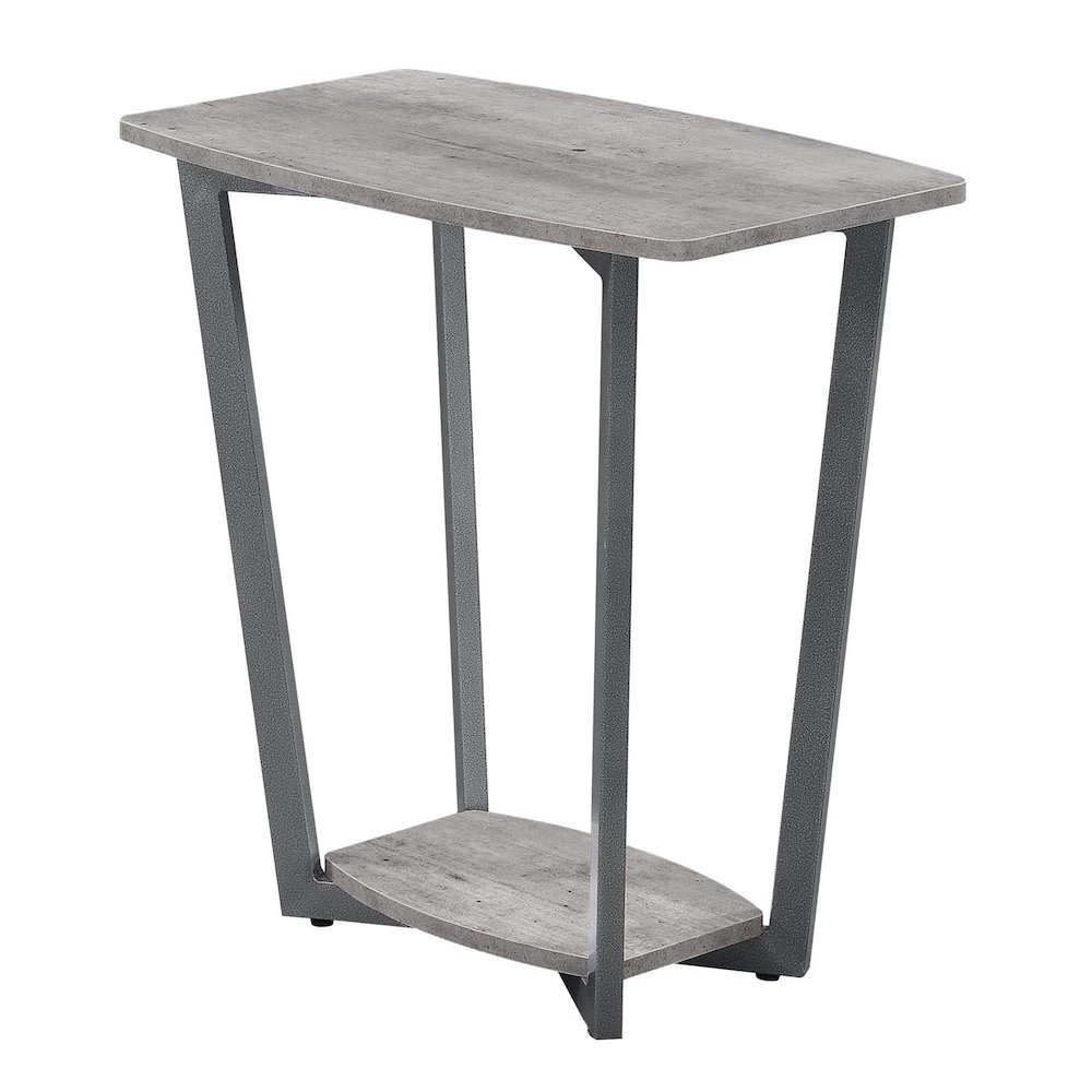 Graystone End Table with Shelf. Picture 1