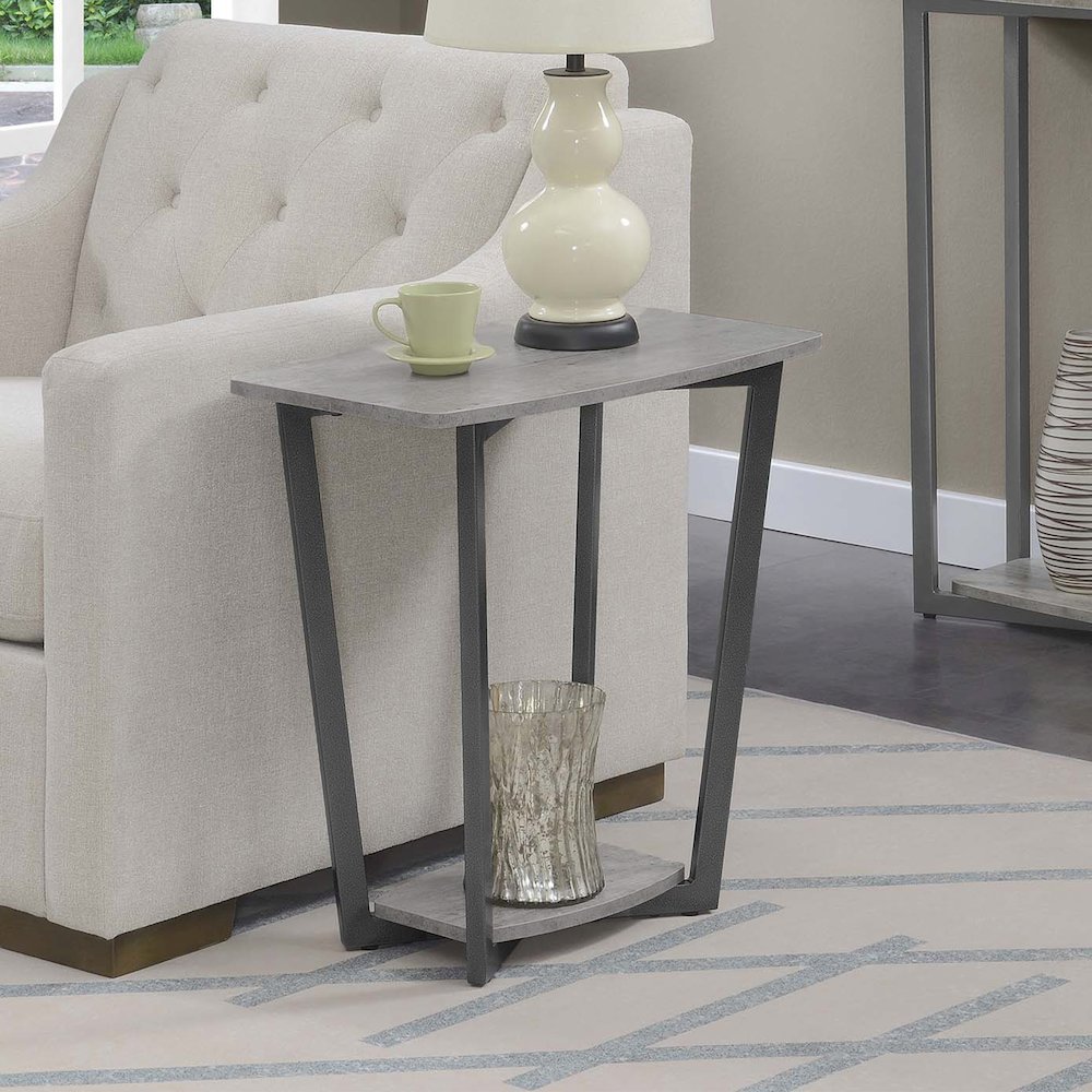 Graystone End Table with Shelf. Picture 2