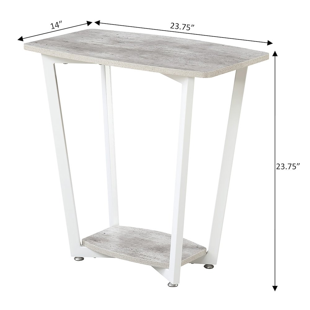 Graystone End Table with Shelf. Picture 4