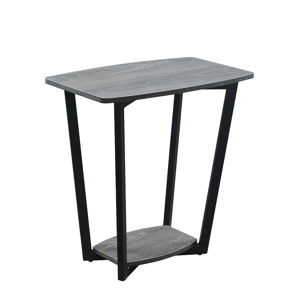 Graystone End Table with Shelf. Picture 1