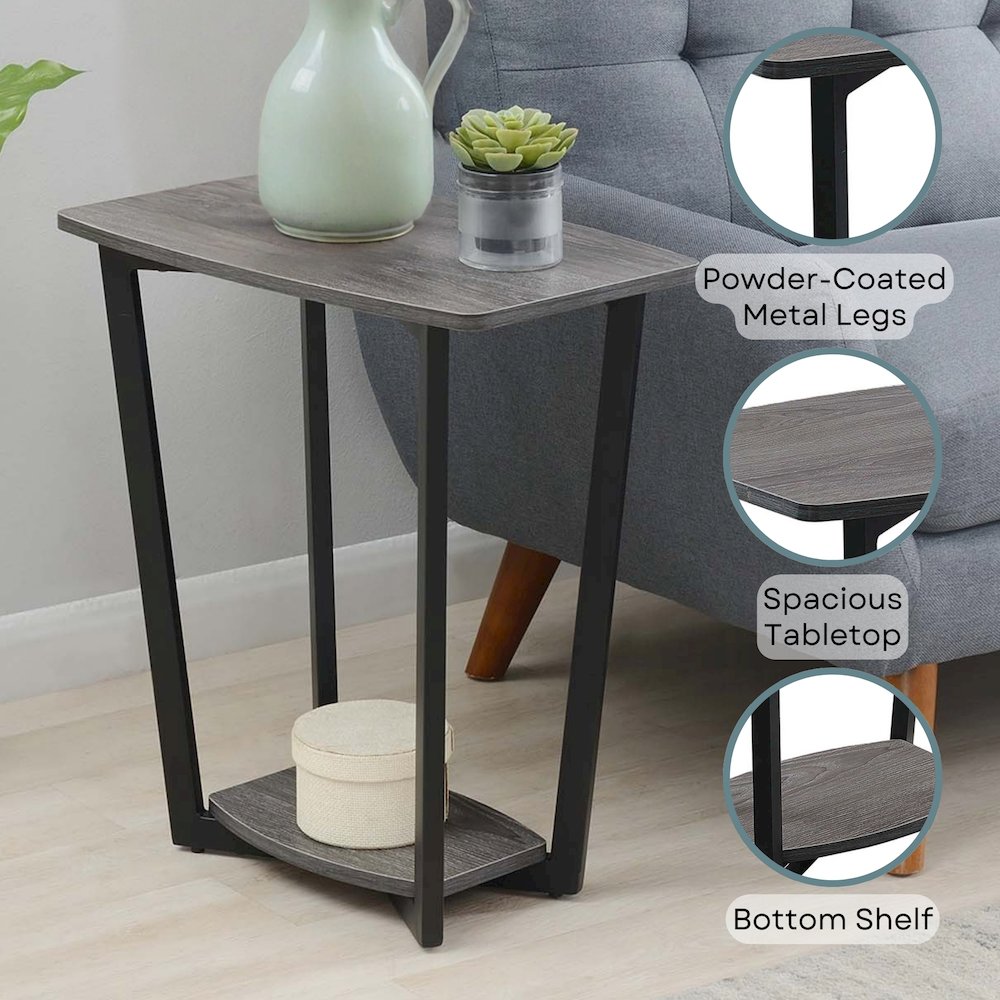 Graystone End Table with Shelf. Picture 4
