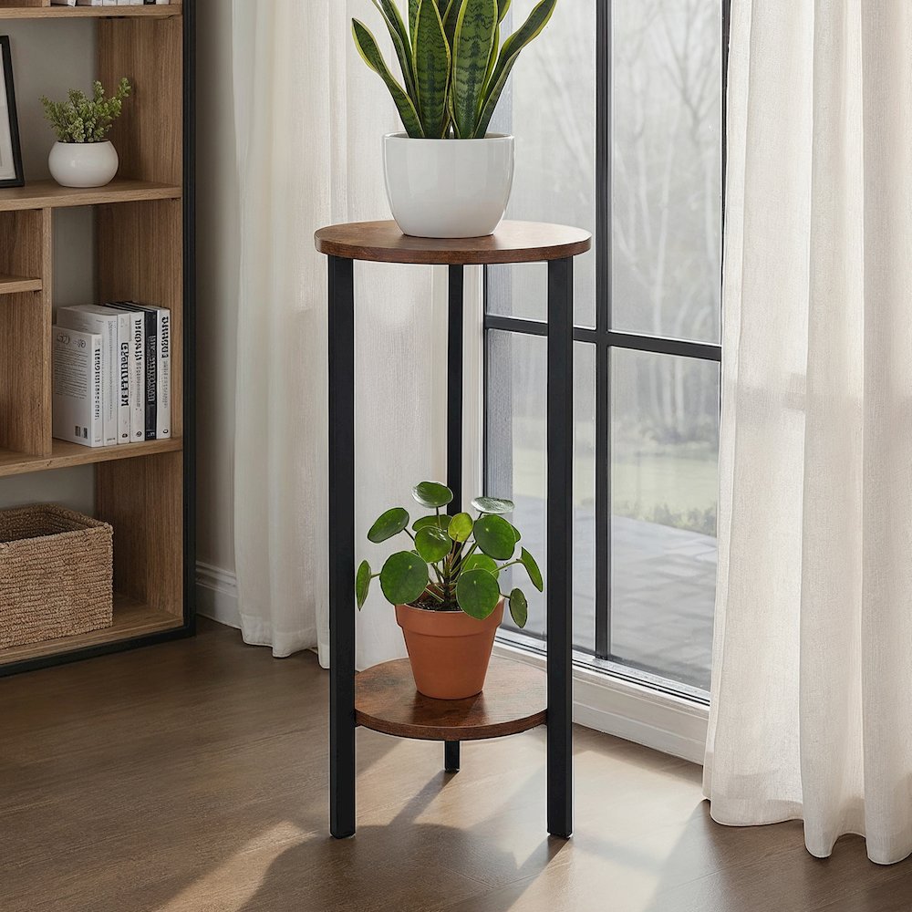 Graystone 31 inch 2 Tier Plant Stand. Picture 2
