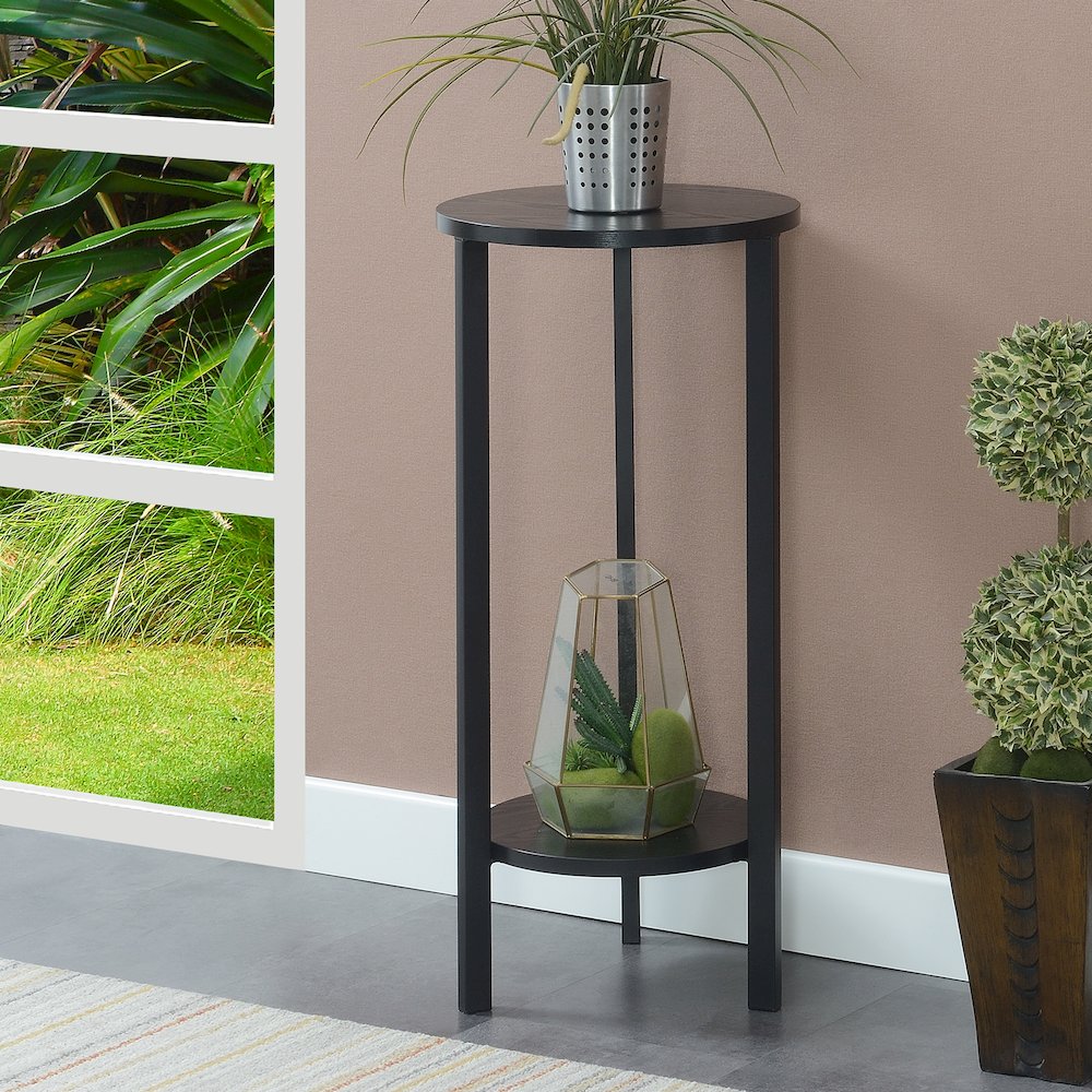 Graystone 31 inch 2 Tier Plant Stand. Picture 2